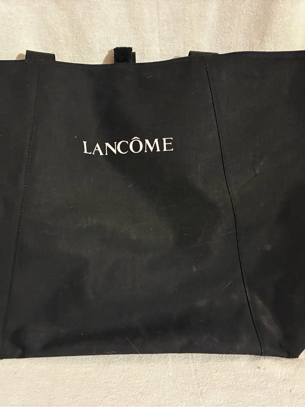 Lancôme Canvas Bag With Blue/White Vinyl Inside